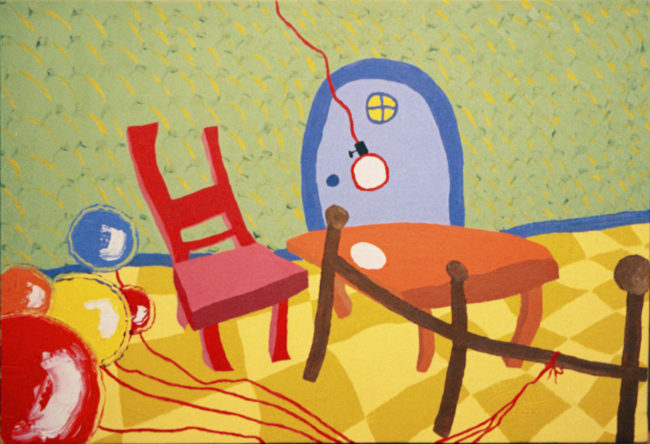 LIVING SPACE 2 1971, Oil On Canvas N/A