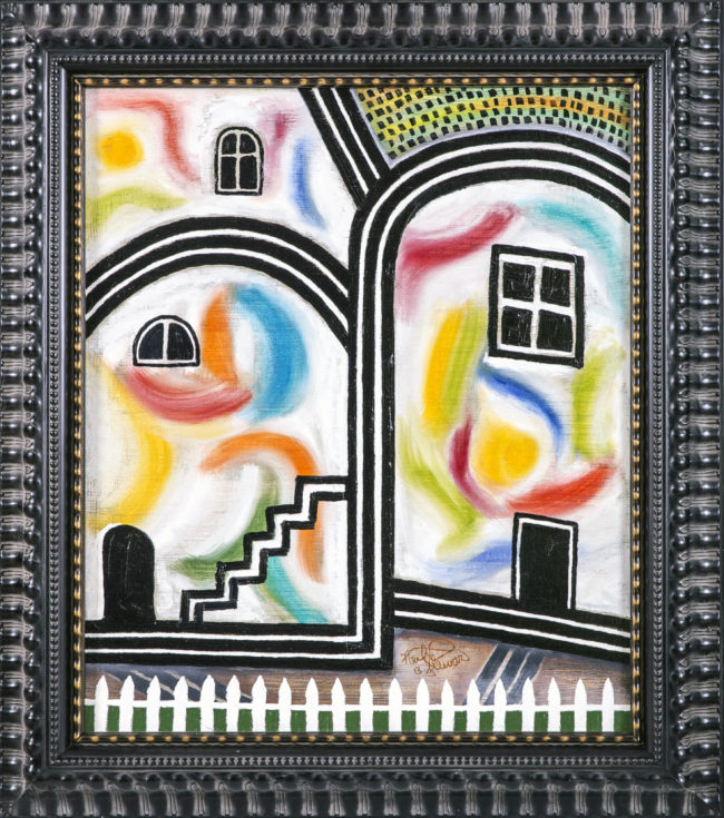 Glass Houses 2013, 45cm x 53.5cm Oil On Canvas