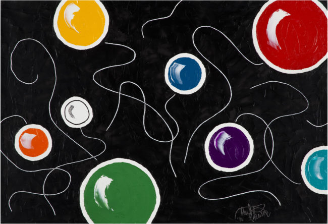 In Space 2010, 69cm x 47cm Oil On Canvas