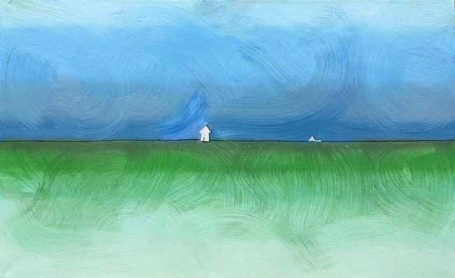 'Living Space 6', 2025 oil 67.5cm x 41cm