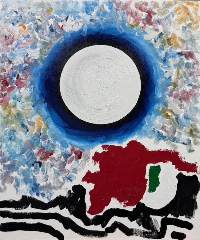 'Full Moon', 2025 oil 54.5cm x 44.5cm