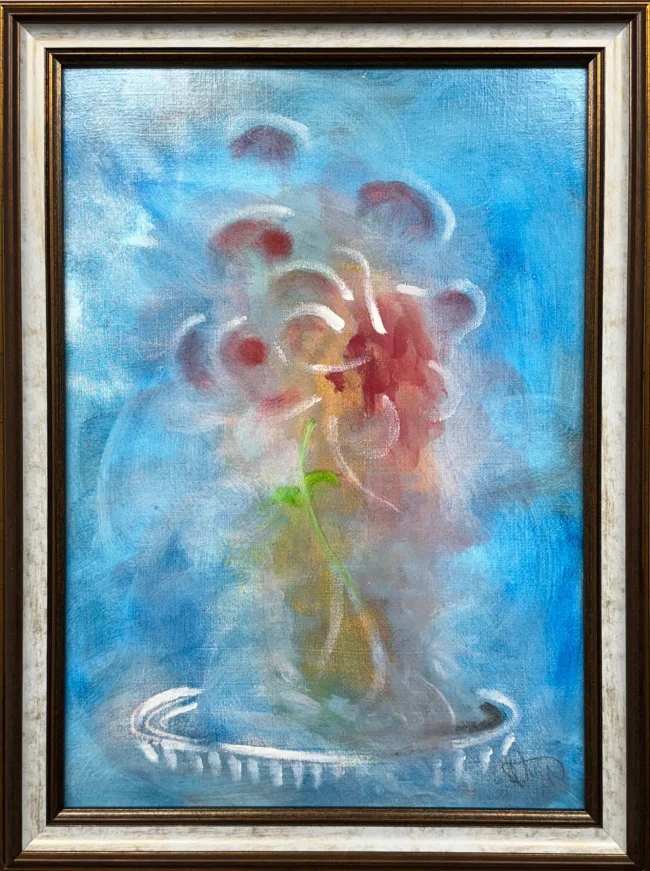 'Perhaps A Rose', 2025 oil 60cm x 42cm