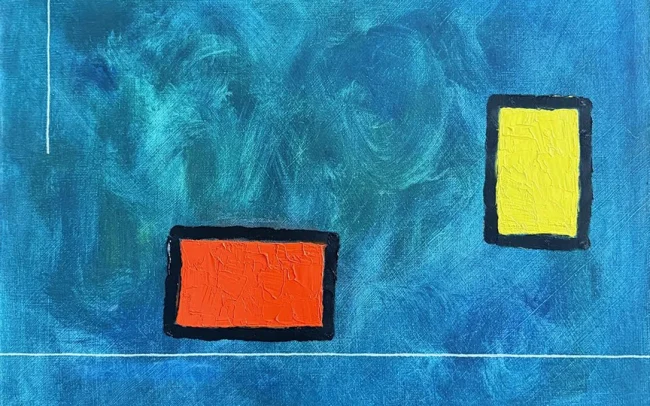 'Talk To Me', 2026 oil 55.5cm x 44cm