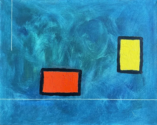 'Talk To Me', 2026 oil 55.5cm x 44cm