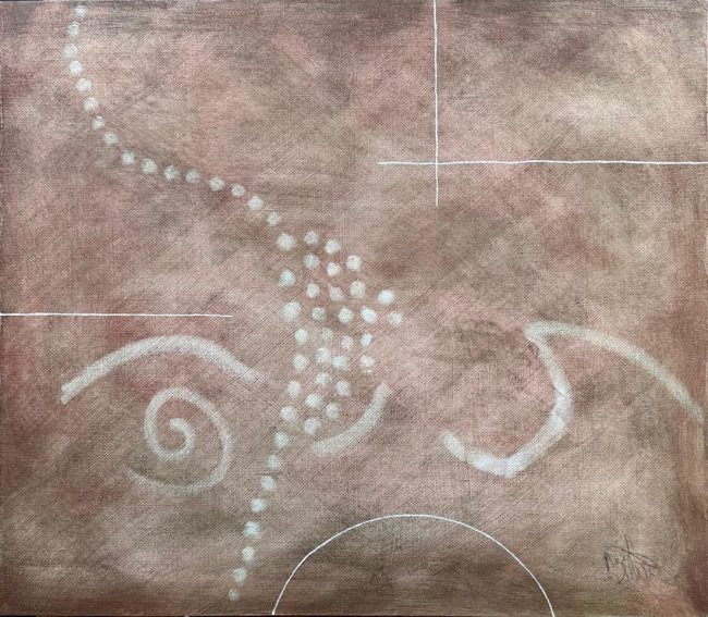 'Penny Change', 2026 oil 53cm x 45.5cm