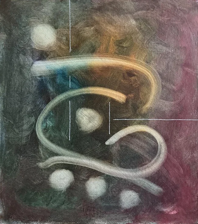 'A Quiet Life', 2026 oil 54cm x 46.5cm
