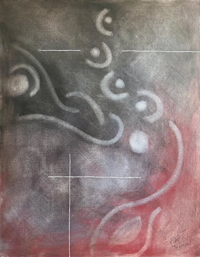 'Two Cats', 2026 oil 54.5cm x 41cm