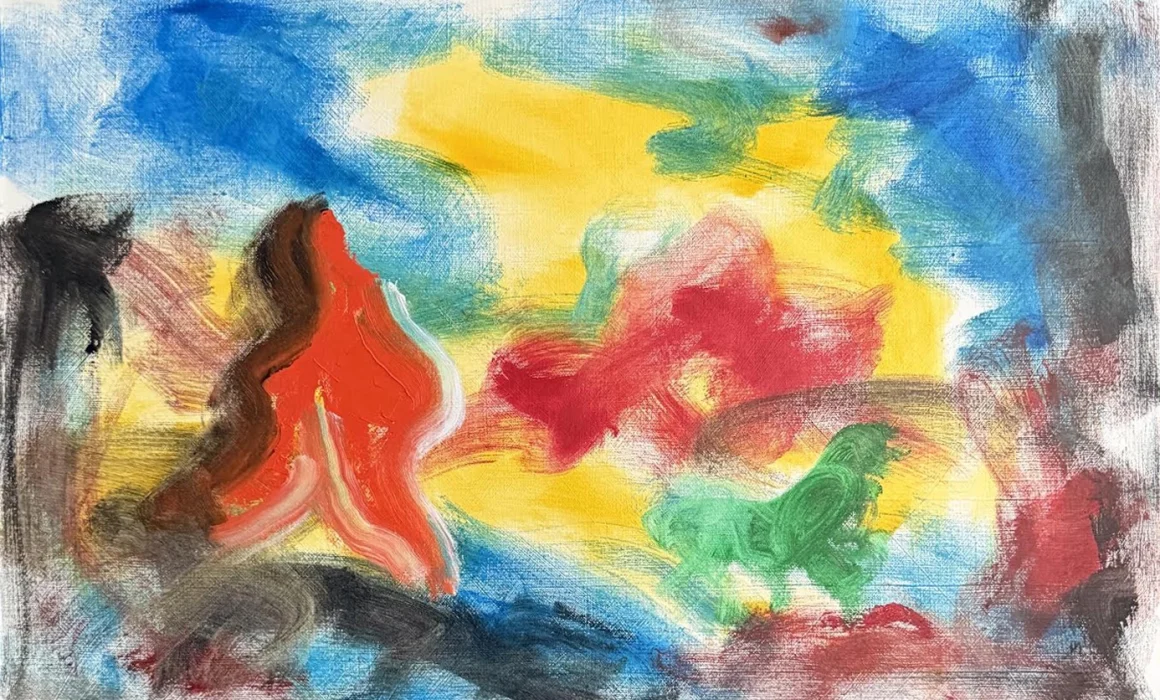 'Never Mind The Fat Lady', 2026 oil 65.5cm x 44.5cm